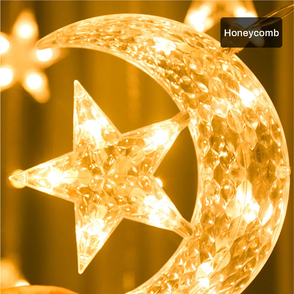 USB лампа луна звезды провода Шторы светильник светодиодный строка Фея s неоновый