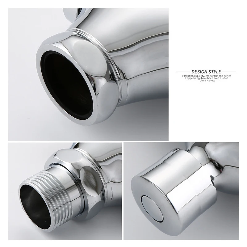 Смывочный клапан для унитаза медный смывочный ручной прессованный