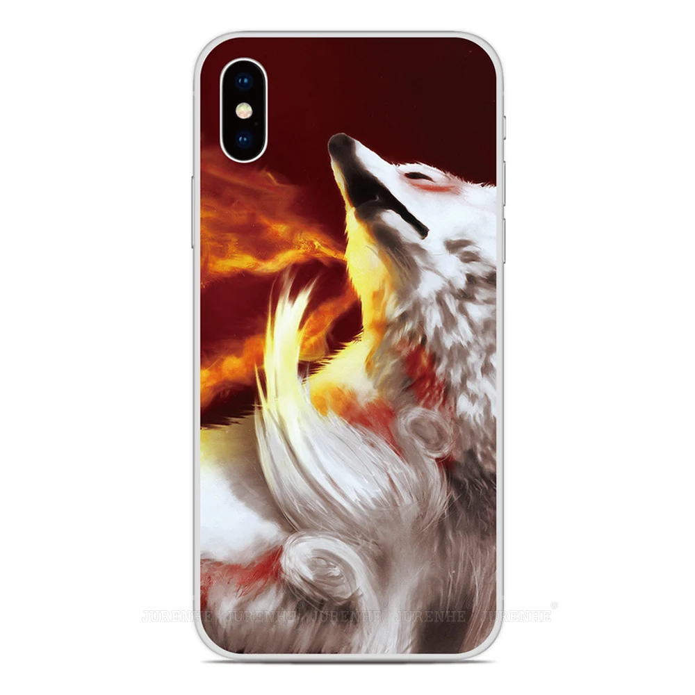 Для iPhone 12 11 Pro XS Max XR X 6 7 8 плюс SE2 SE 2020 арт волк чехол для телефона iPod Touch Plus 5