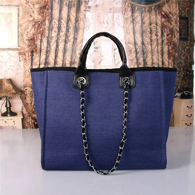 

Canvas Handbag 2020 Fashion Big Bag Chain Single Shoulder Bag New Women's Bag Large-capacity Luxury Famous Brand Women Bags