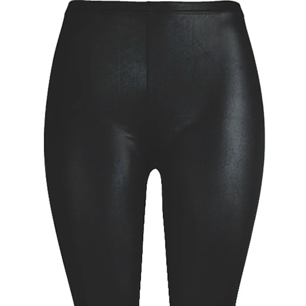 Леггинсы для женщин Большие размеры кожаные брюки с высокой талией штаны на