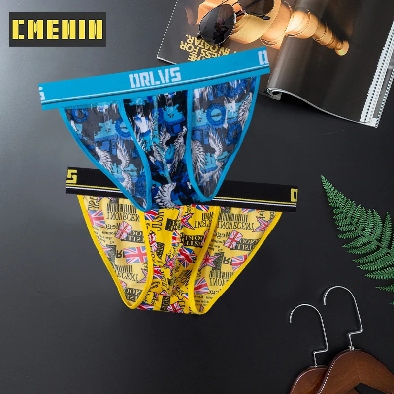 

2021 New Cotton Sexy Man Underwear Briefs jockstrap Breathable Men's Briefs Bikini Gay Underpants Male Underwear Gift OR6111