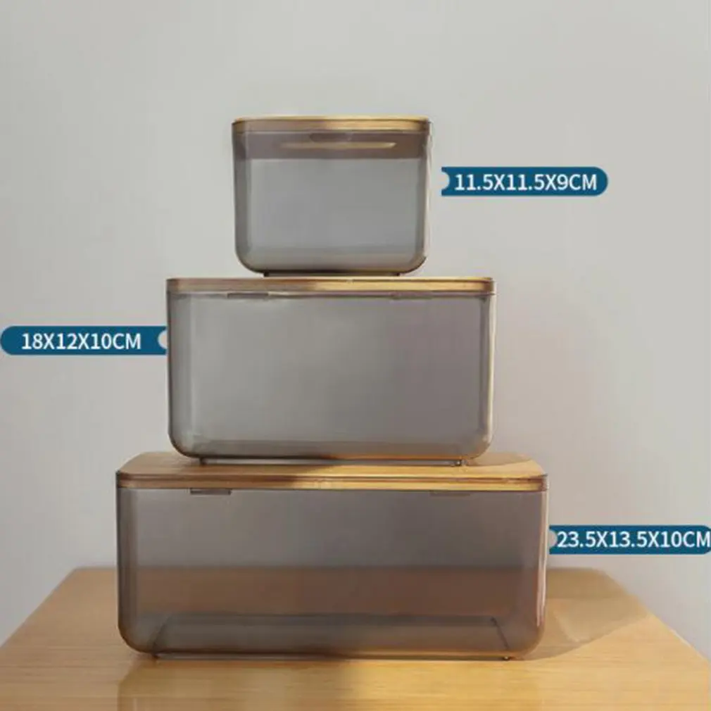 Бамбуковая древесина тканевый Ящик Журнальный столик для гостиной простой ящик