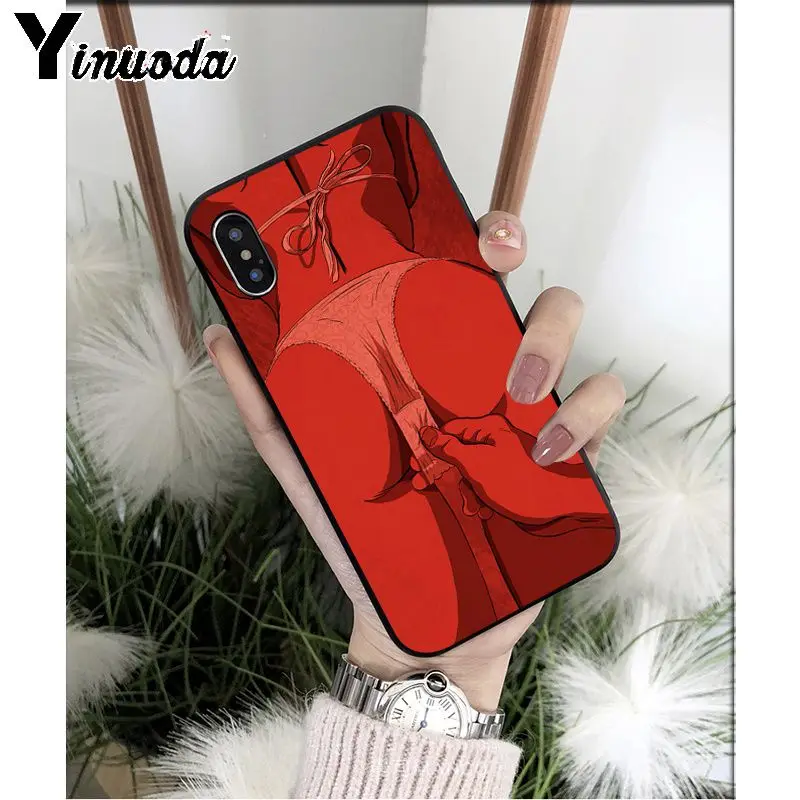 Yinuoda сексуальное горячее бикини для девочек Twerk It TPU Мягкий силиконовый черный чехол для iPhone X XS MAX 6 6S 7 7plus 8 8Plus 5 5S XR