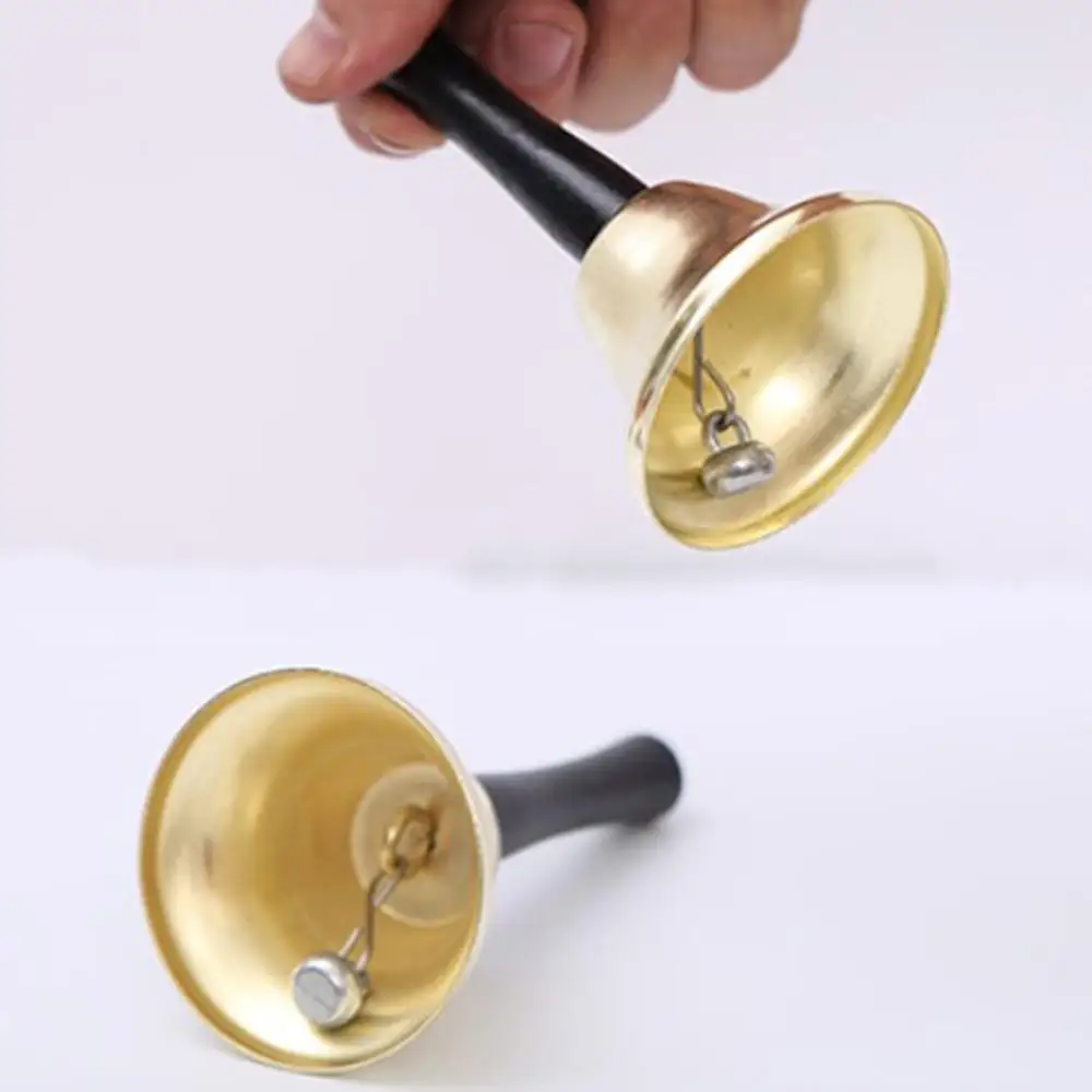 Ручной звонок металлический Рождественский колокольчик Санты Колокольчик для