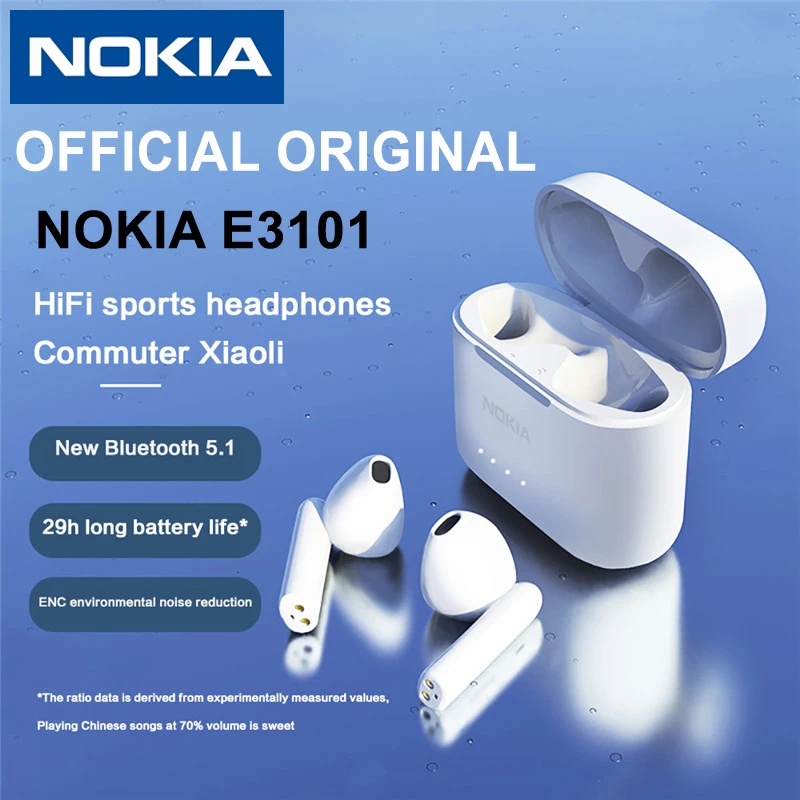 Фото Bluetooth-наушники NOKIA E3101 TWS с шумоподавлением двойным микрофоном | Электроника