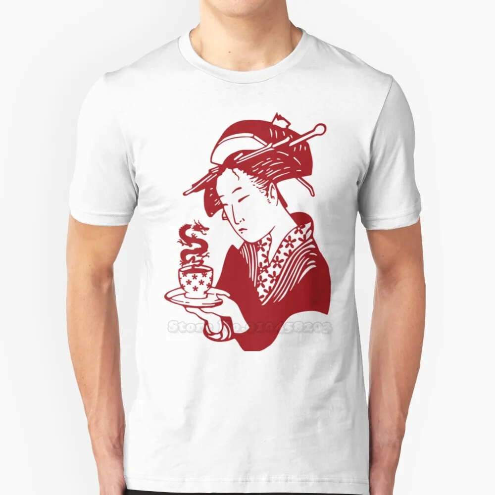 Футболка мужская с забавным принтом чайное время стильная тенниска в стиле