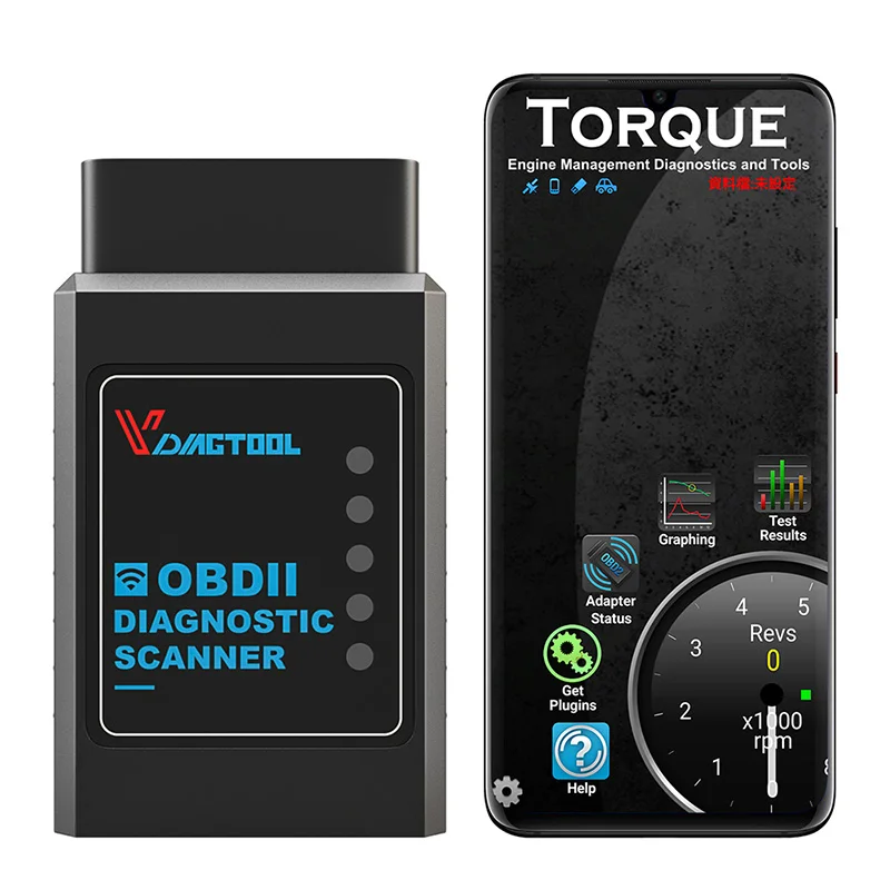 Vdiagtool OBD2 ELM327 Wi-Fi диагностический инструмент OBDII сканер беспроводной ELM327 код ридер для Android/IOS/PC