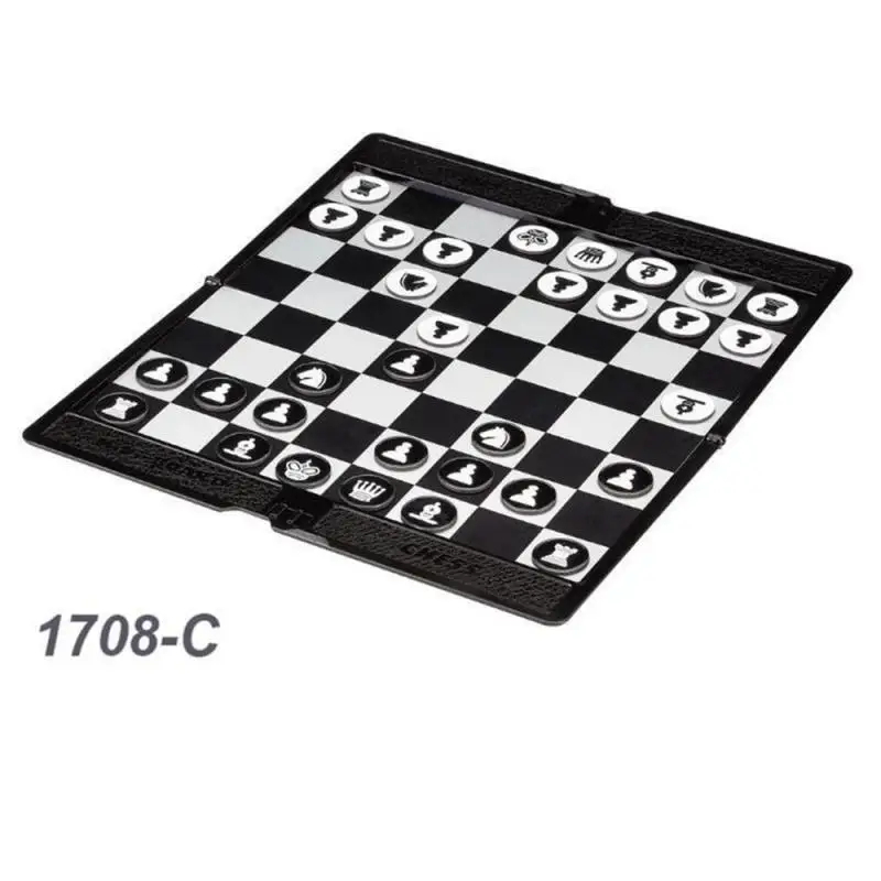 Магнитный складной кошелек для шахматных Мини Портативный Тонкий шахматный |