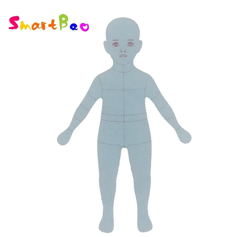 Детский модный дизайн линейка шаблон для рисования ребенка тканевый