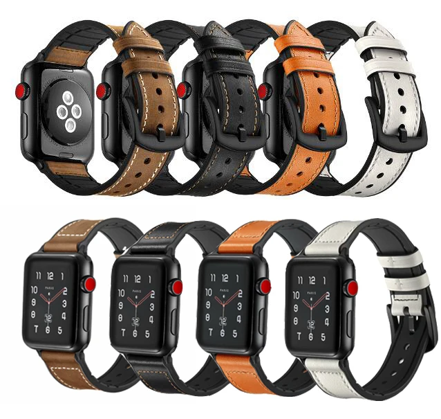 Ремешок Национальный для iwatch кожаный браслет Apple Watch Band 38 мм 42 40 44 Series 1 2 3 4 5|Ремешки