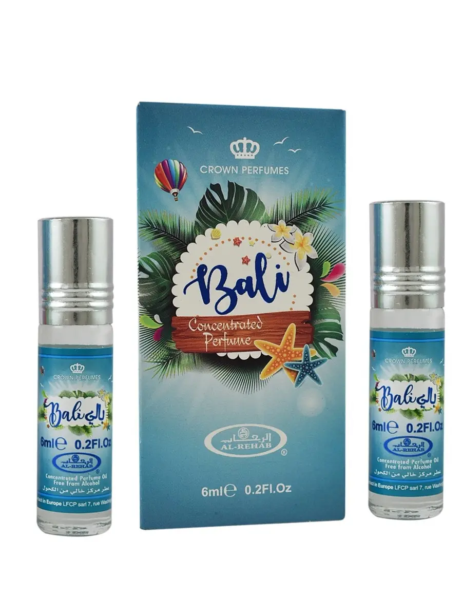 Набор 2 шт! Арабские масляные духи Al-Rehab Bali/маслянные мужские маслянные.