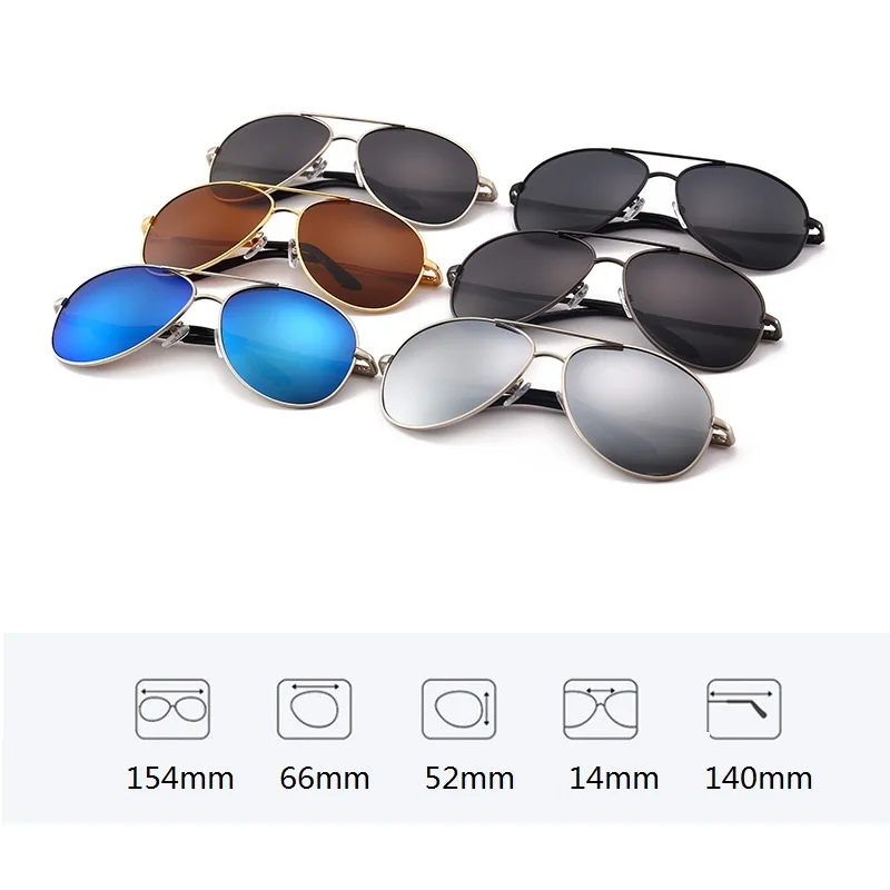 Zerosun поляризованных солнцезащитных очков Для мужчин женщин больших размеров 154