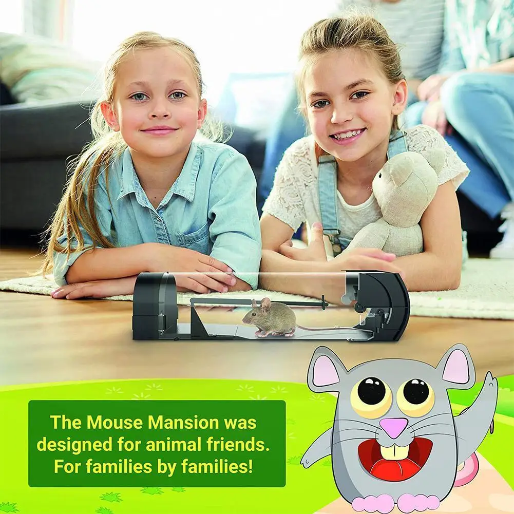 

Многоразовая ловушка для мыши, не убивает крыс, клетка, ловушка для мышей, ловушка для мышей, автоматическая ловушка для крыс, управление пит...