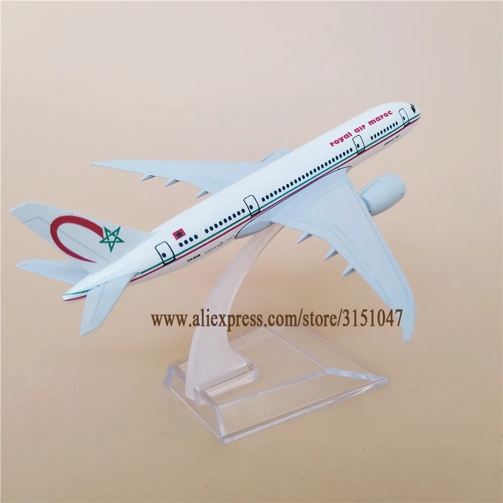 16 см Royal Air Maroc Airlines Boeing 787 B787 модель самолета из сплава металла литья под давлением