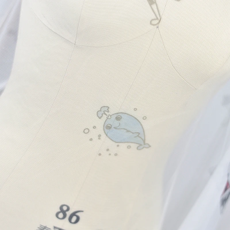 100 см X 150 кружева печать на ткани с изображением героев мультфильмов из тюлевой