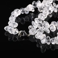 fashion irregular beaded necklace 8 15mm natural semi precious stone clear quartz necklace for women men casual party jewelry