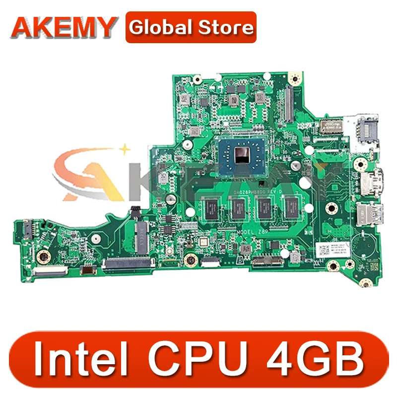 

For ACER Aspire 3 A315-31 Laptop motherboard DA0Z8PMB8D0 REV:D Mainboard With Intel CPU 4GB-RAM (Without SSD) 100% Fully Tested