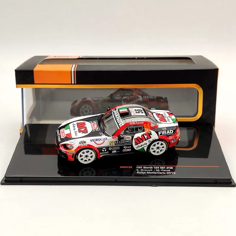 IXO 1:43 для FIAT Abarth 124 RGT #56 Rallye Monte Carlo 2019 RAM720 модели литья под давлением игрушечные