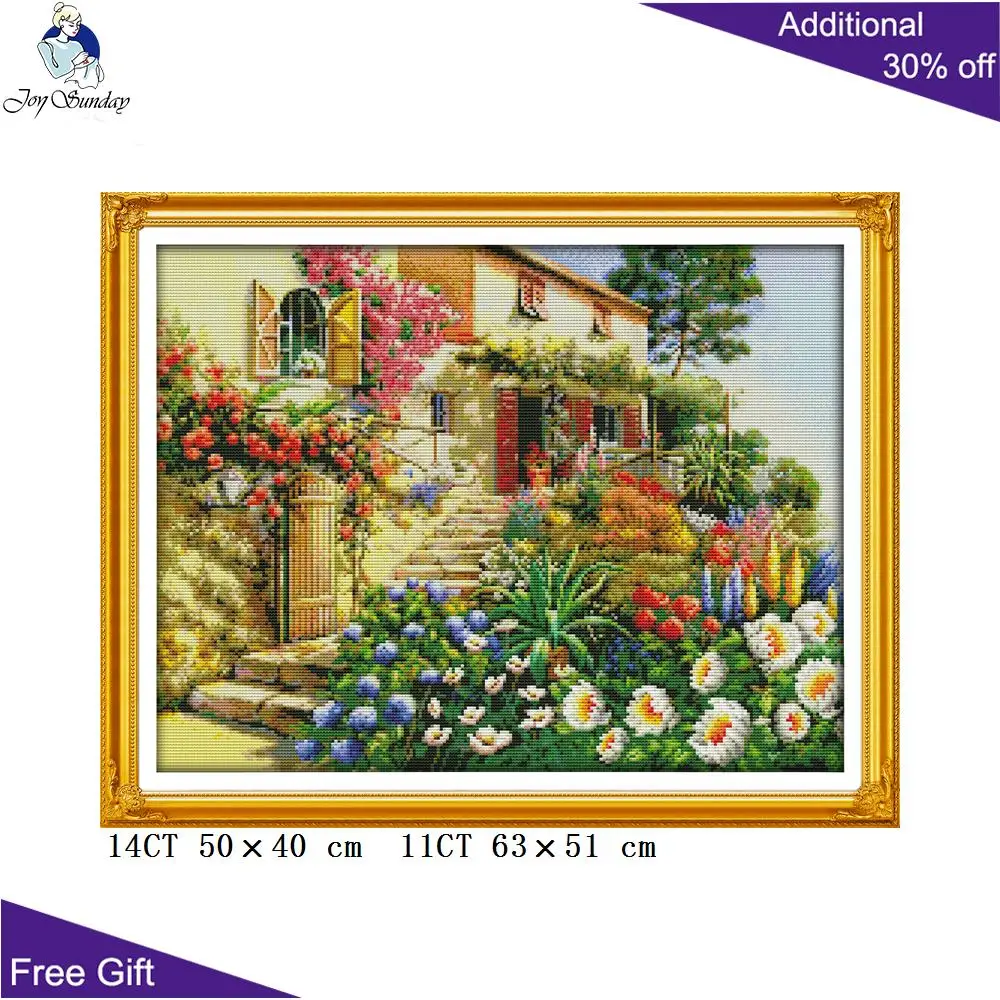 Набор для вышивки Joy Sunday Villa F538(2) 14CT 11CT|cross stitch kits|embroidery cross stitchcounted kits |