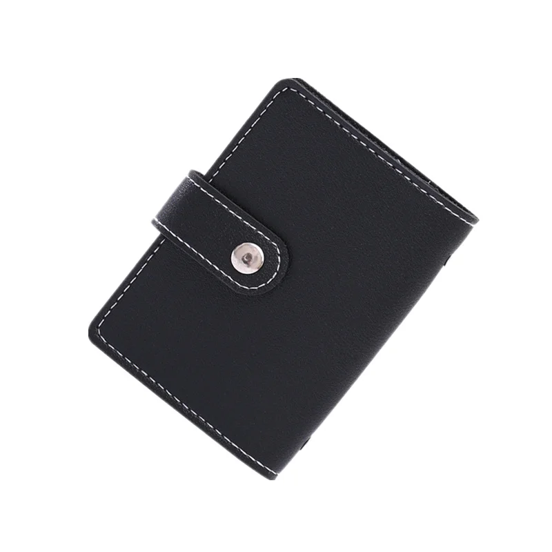 PURDORED 1 шт. 24 слота унисекс RFID держатель для карт из ПУ кожи кредитных женский