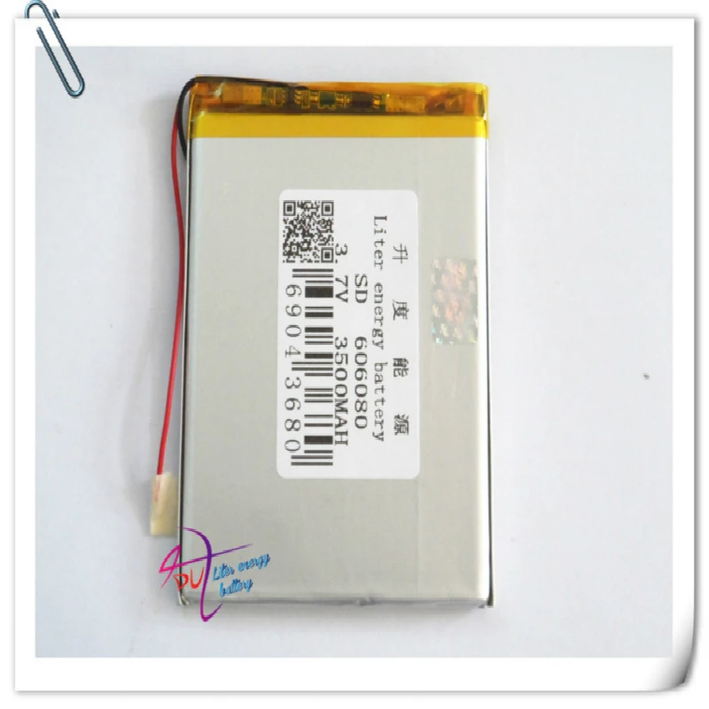 

Liter energy battery 606080 3.7V 3500mAH Polymer lithium ion / Li-ion battery for TOY,POWER BANK,GPS,mp3,mp4