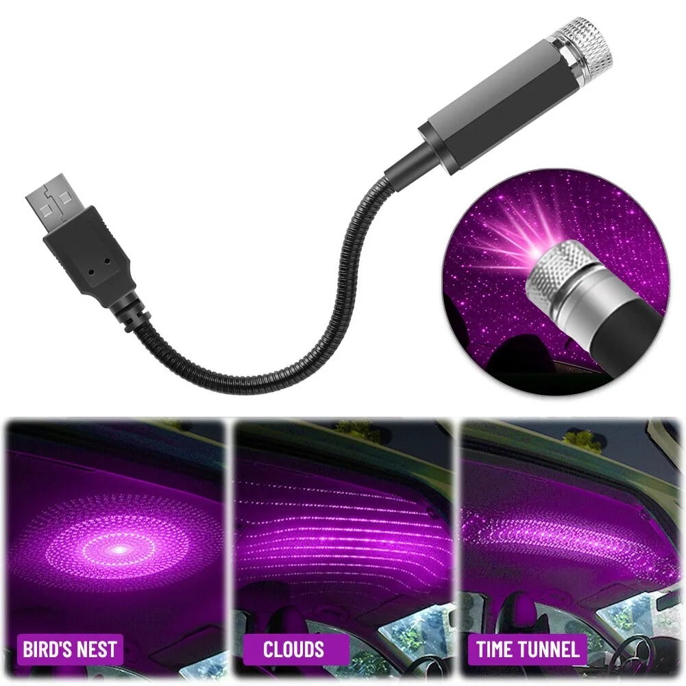 

Car LED Decoration Projector General Interior Light Atmosphere Portable