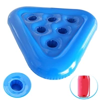 pvc triangle summer swimming pool floating inflatable cup drinks holder water beach mobile phone cup care floating row