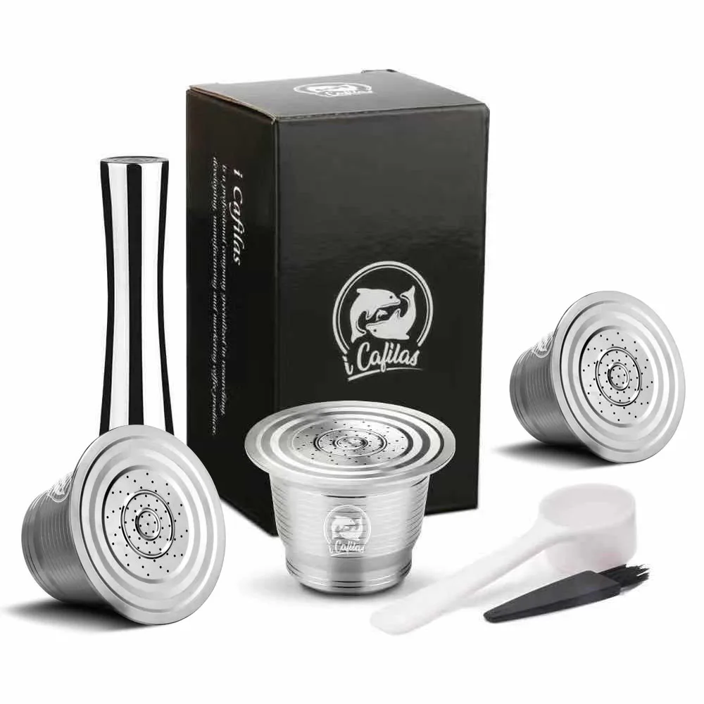 Set 6 Nespresso многоразовая кофейная капсула Pod фильтр из нержавеющей стали dolcegusto кафе Cafeteira Nestle кофемашина reutisavel - Цвет: Set 6