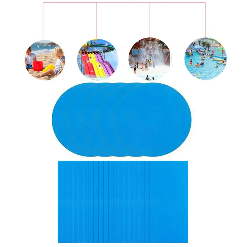 

5 PCS Newest Self Adhesive PVC Repair Patch Round Vinyl Pool Liner Patch Vinyl Rubber Boat Repair for Inflatable Boat Stickers
