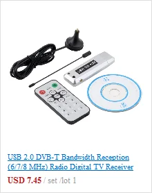 1 комплект USB 2,0 цифровой DVB-T SDR+ DAB+ FM HD ТВ тюнер приемник палка RTL2832U+ R820T2 антенна с пультом дистанционного управления