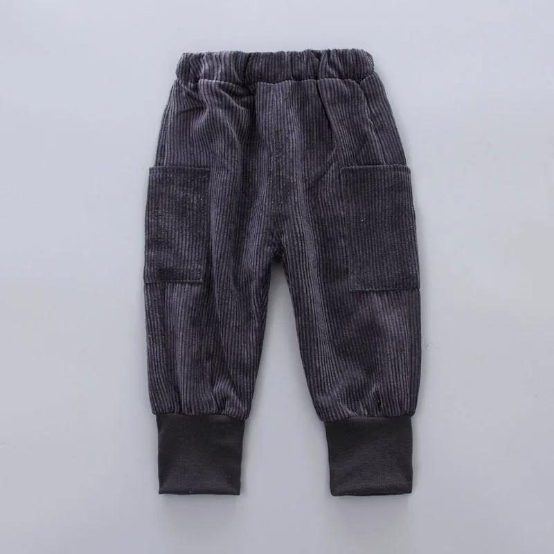 Детские комплекты одежды осенняя Вельветовая Одежда для мальчиков толстовки