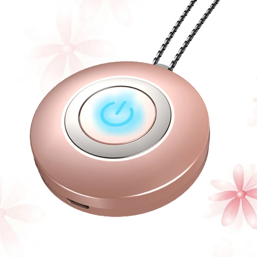 

Car Air Purifier Portable Anion Chain Small Round Car Air Purifier for Man Woman (White)
