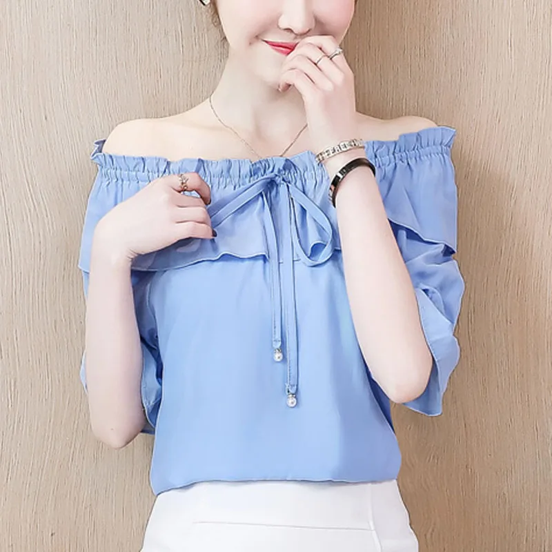 Blusas femininas рубашки 2020 женские топы Харадзюку шифоновая блузка для женщин короткие