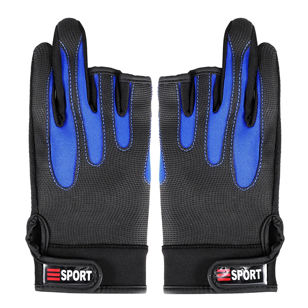 1 Пара Противоскользящие теплые перчатки половина пальца гладкая ткань для