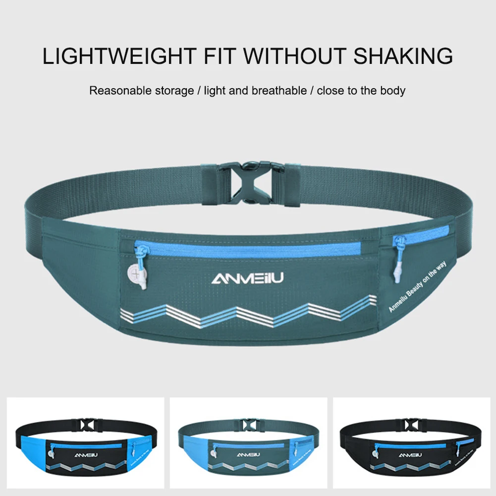 

Men Women Lightweight Comfortable Running Waist Bag Belt Phone Hydration Fanny Pack Sports Pockets For Jogging Fitness Gym