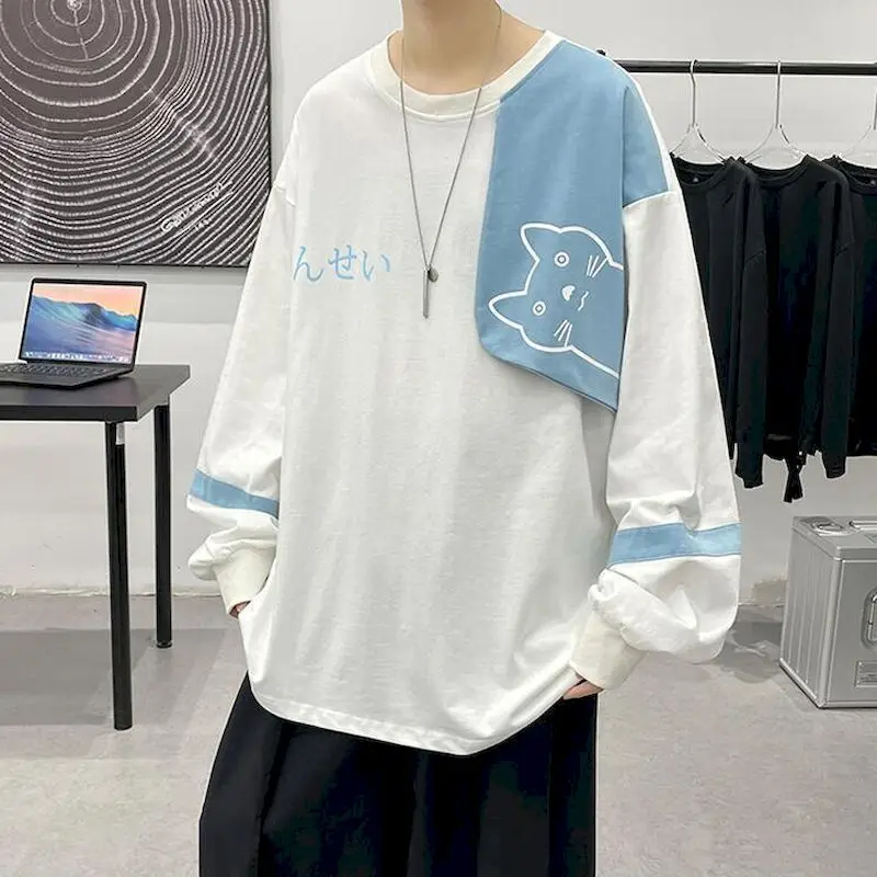 

Футболка женская оверсайз, свободная рубашка в японском стиле, в Корейском стиле, панк, молодежная одежда в стиле Харадзюку