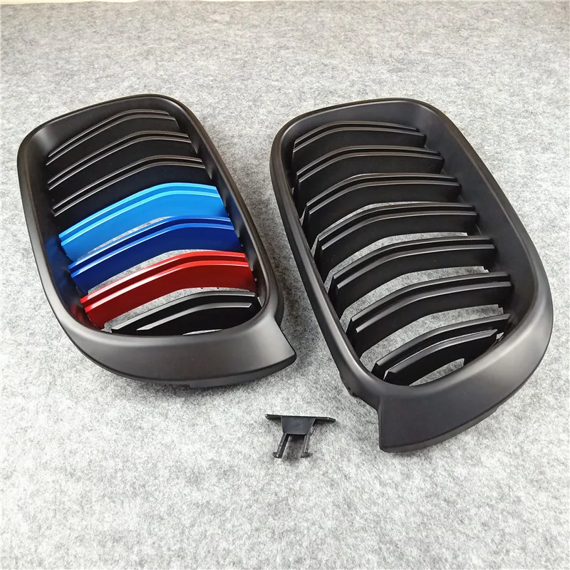 Одна пара ABS 2014 2018 Matte M Color X4 X3 для передних автомобилей BMW F25 F26 двойная планка