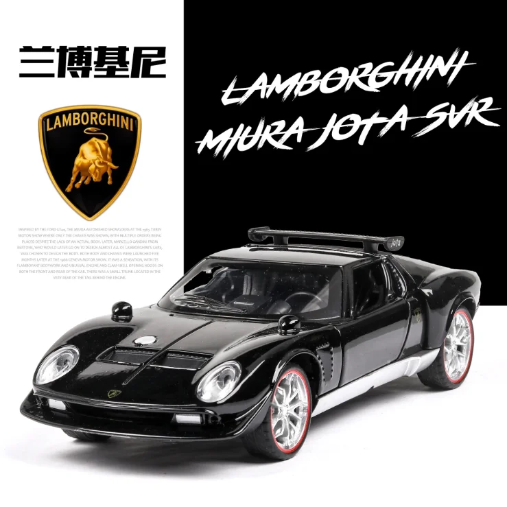 Модель игрушечного автомобиля Miura из сплава старинный автомобиль спортивный с