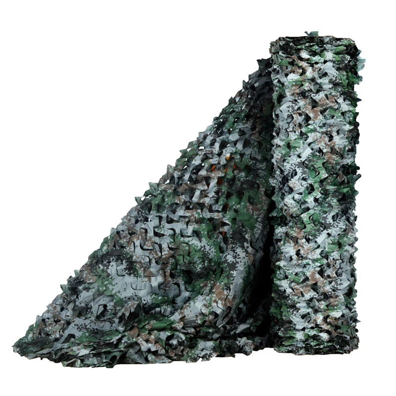 Camouflage Net 5*5 6 7 8 10 12M Sun Shelter Hunting Camo Netting Garden Hiding Mesh Fence Shadow Network Gazebos Camo Tent Cover