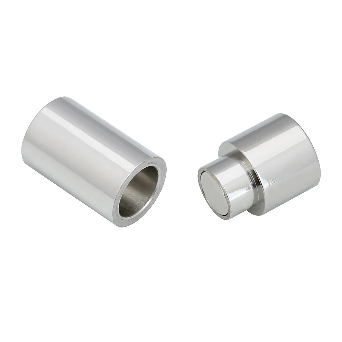

2set/lot Silver Color Stainless Steel Strong Magnetic Clasp Fit for 7mm Round Leather Cord Necklaces Bracelets Connectors