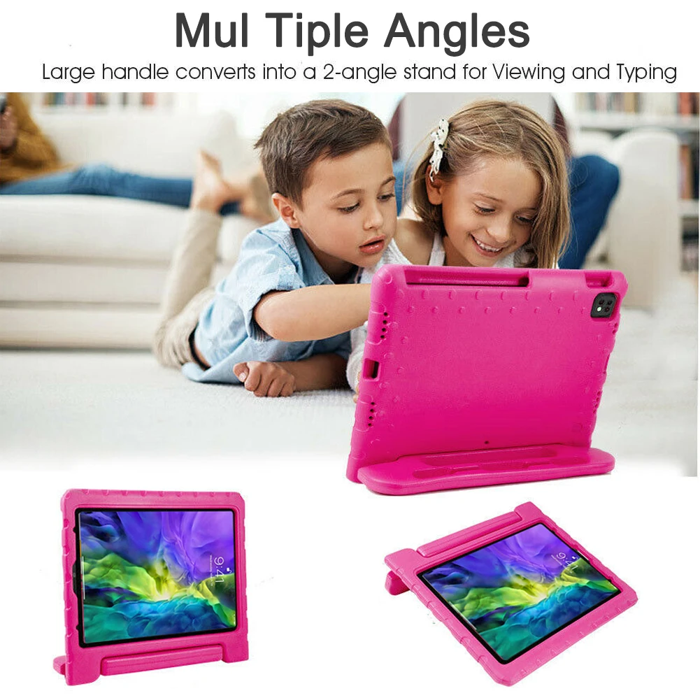 

Kids Shockproof Case iPad Pro 12.9 Inch 2020 EVA Handle Stand iPad Pro 11 2020 Children Protective Tablet Cover shell