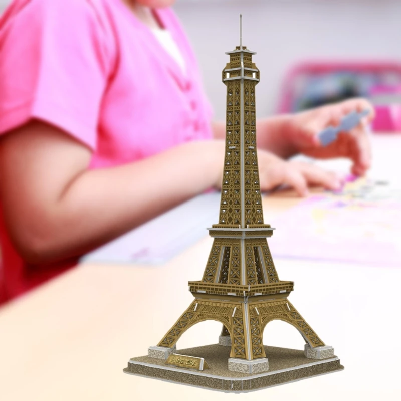 

Eiffel Tower 3D Puzzle for Adults and Teens Building Model Kits Intelligence Toys Stress Relief Gifts