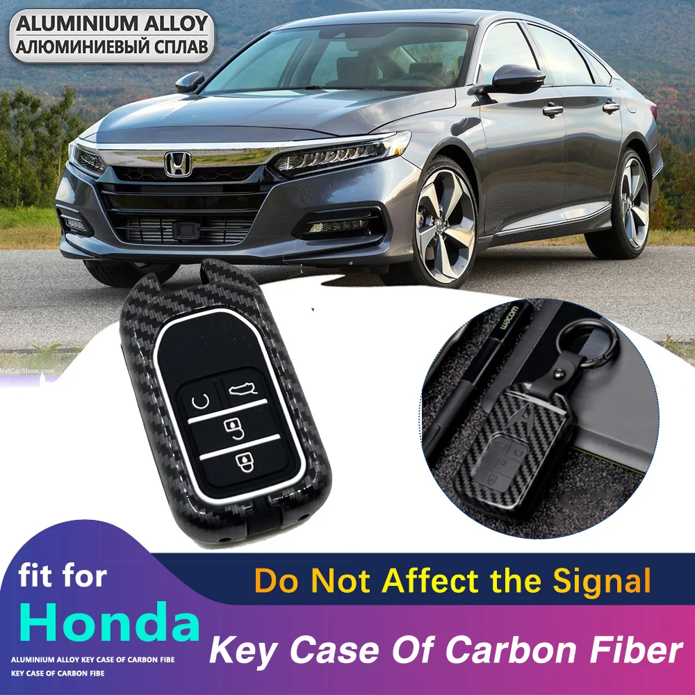 Чехол для автомобильного ключа из углеродного волокна ABS чехол Honda Accord 9 Civic 10