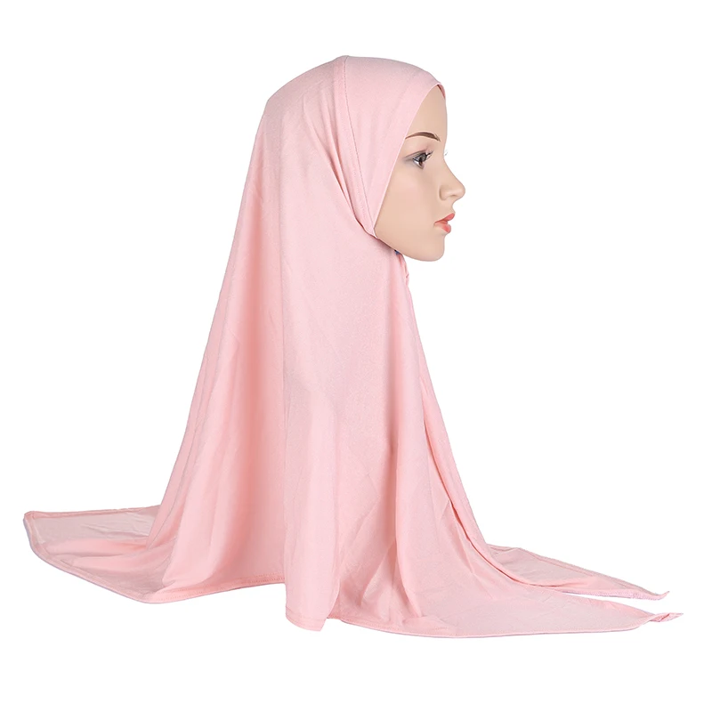 Женский цельный шарф шаль готовый к ношению головной платок мгновенный