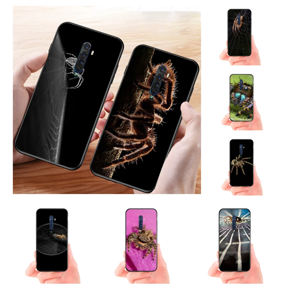 

NBDRUICAI Poisonous spider Newly Arrived Black Cell Phone Case for OPPO Reno2 Z R15 pro R17 R11 R15 R9S Plus R9