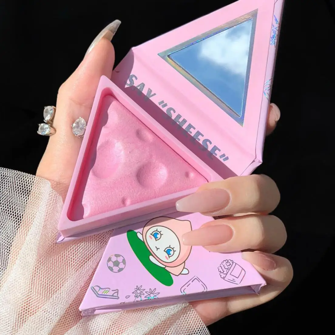 

Blush Monochrome Repair Nude Makeup Cheese Highlight Blush Plate