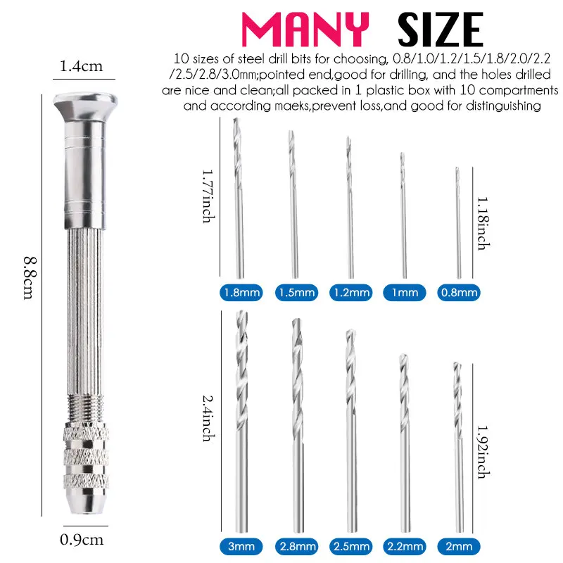 Мини-набор Леса Для Ручной Дрели Профессиональное Качество Вращающиеся Головки