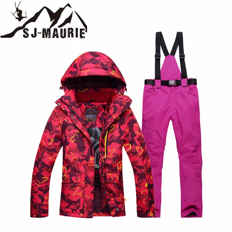 Новый Популярный лыжный костюм для женщин Зимний новый ветрозащитный