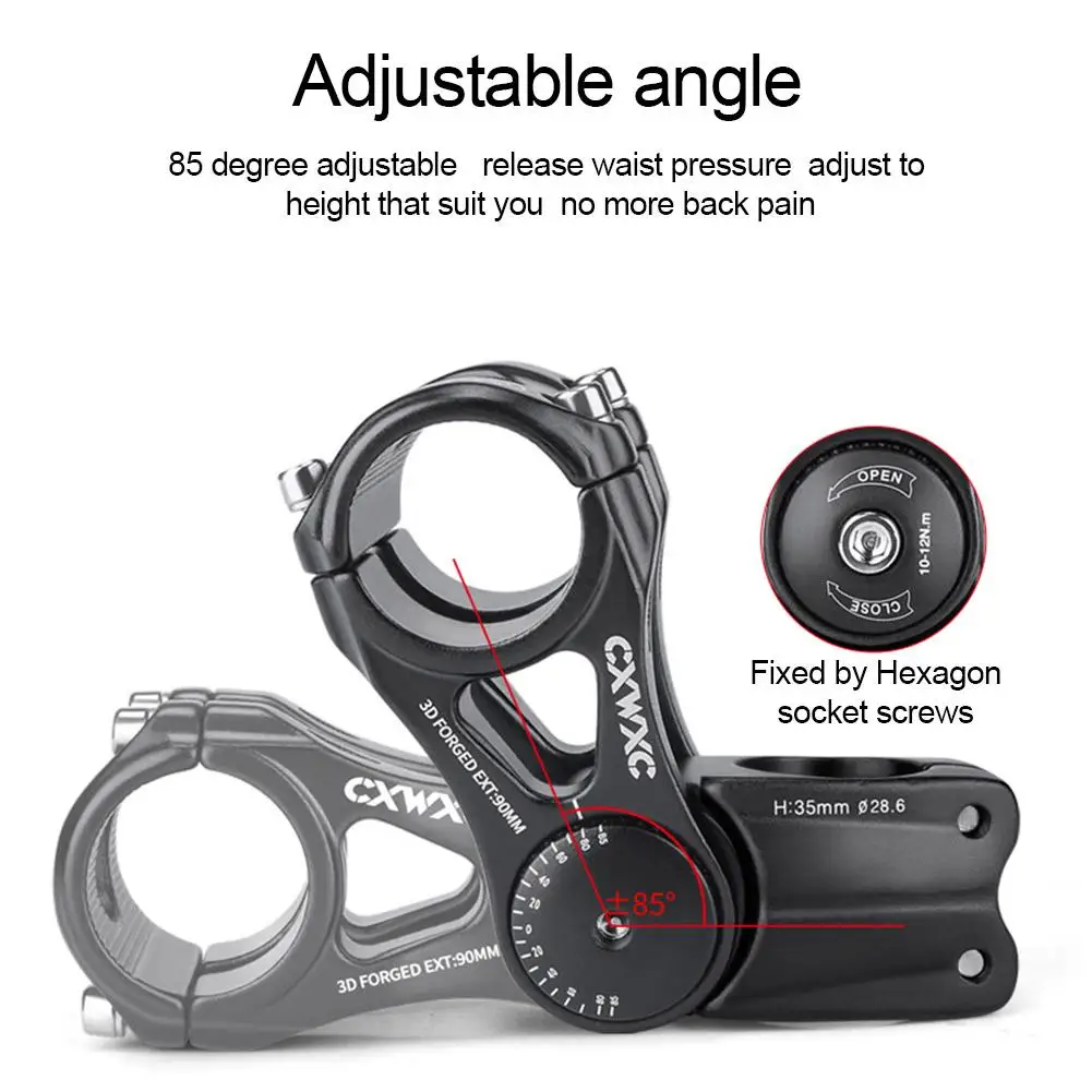 31.8 Mm Bike Handlebar Stem Adjustable Angle Bicycle MTB Fork Adapter Aluminum Alloy For Cycling Accessories | Спорт и развлечения